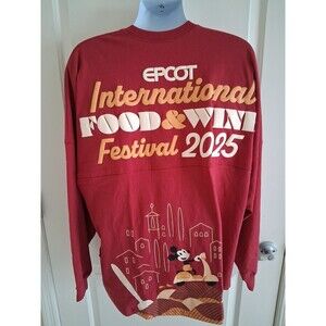 Mickey Vespa Epcot Food And Wine Festival 2025 Disney Spirit Jersey XL